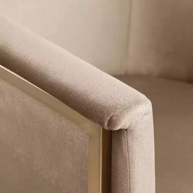 Chaise de salle à manger en velours