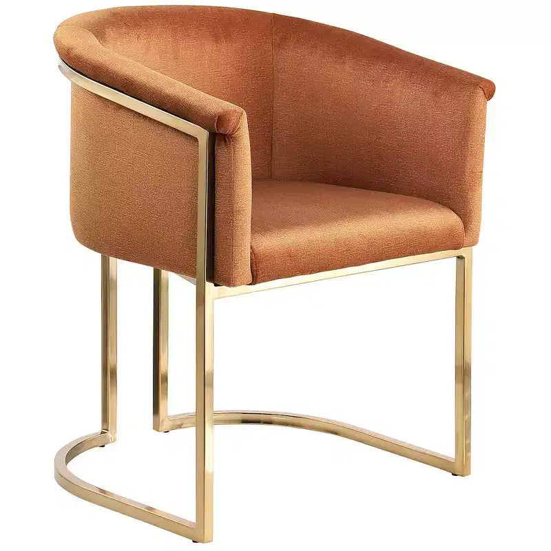 Chaise de salle à manger en velours