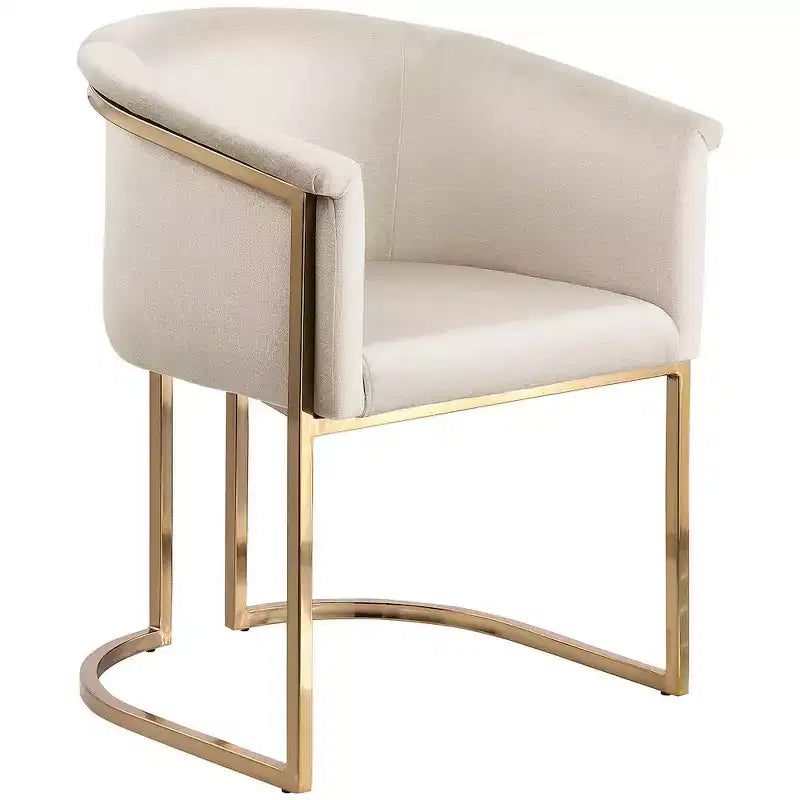 Chaise de salle à manger en velours