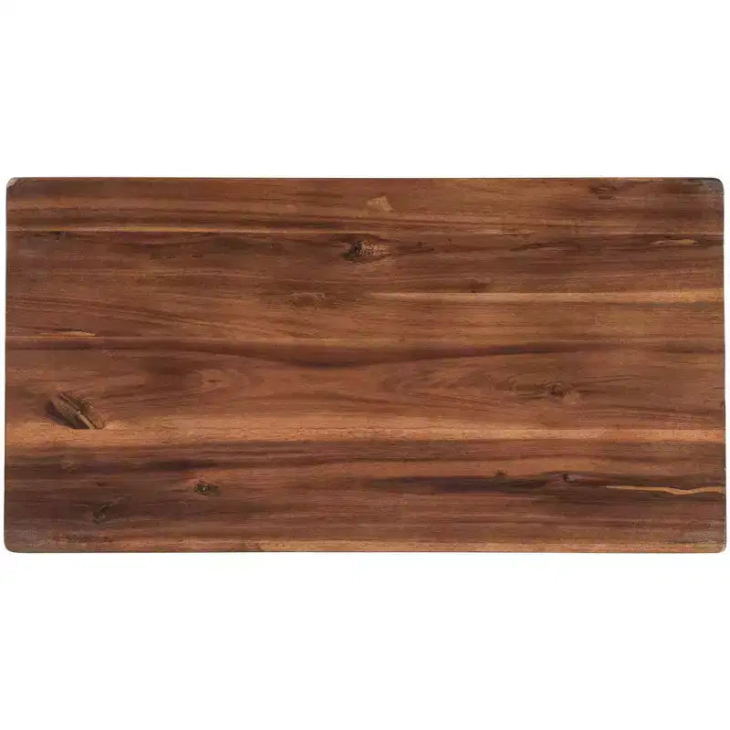 Tabourets de bar rustiques pour cuisine et salle à manger, chaises de cuisine en bois hauteur comptoir - Noyer