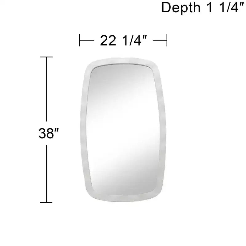 Miroirs muraux blancs texturés 22 1/4 x 38